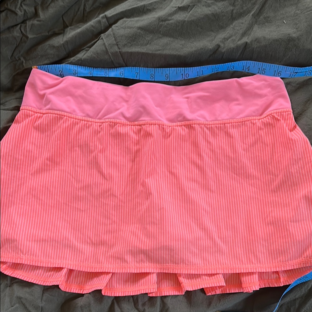 Pink/orange striped pace setter skirt Tall - Picture 2 of 10